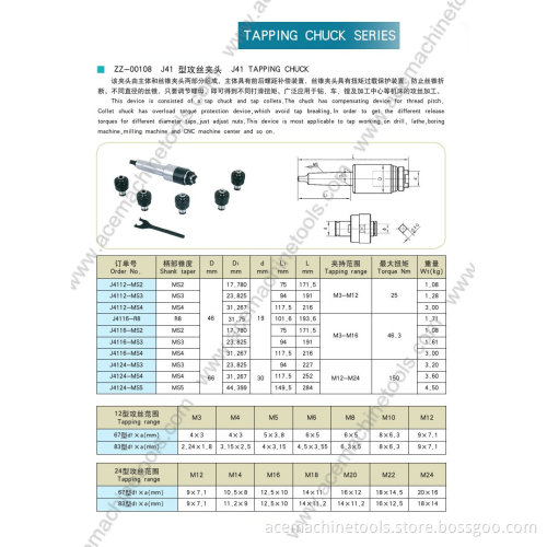 Tapping Chuck Series J41 Tapping Chuck